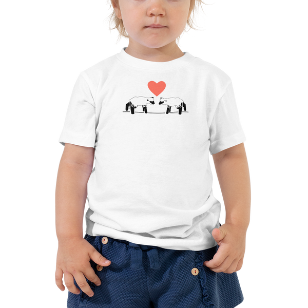 Lambs and Heart Toddler Short Sleeve Tee